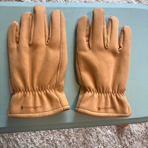 Carhartt Mens Insulated synthetic leather driver/work Glove, EUC,brown, small sz